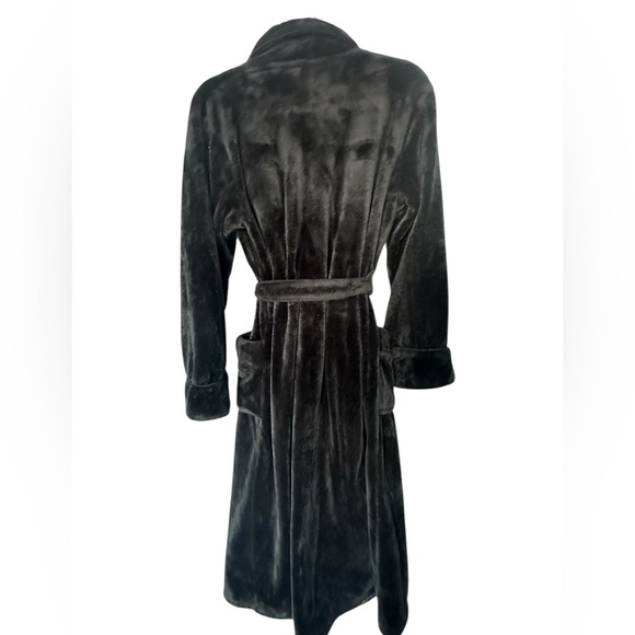 SOMA Embraceable Plush Long Robe Black S / M A415 &416 - Picture 4 of 8